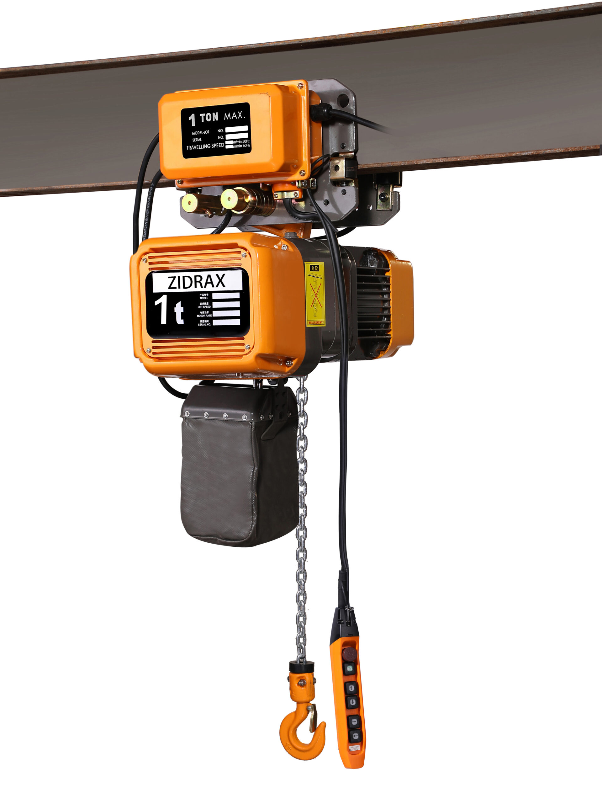 1 ton ER Series Electric Chain Hoist With Electric Trolley – OEM Cranes ...